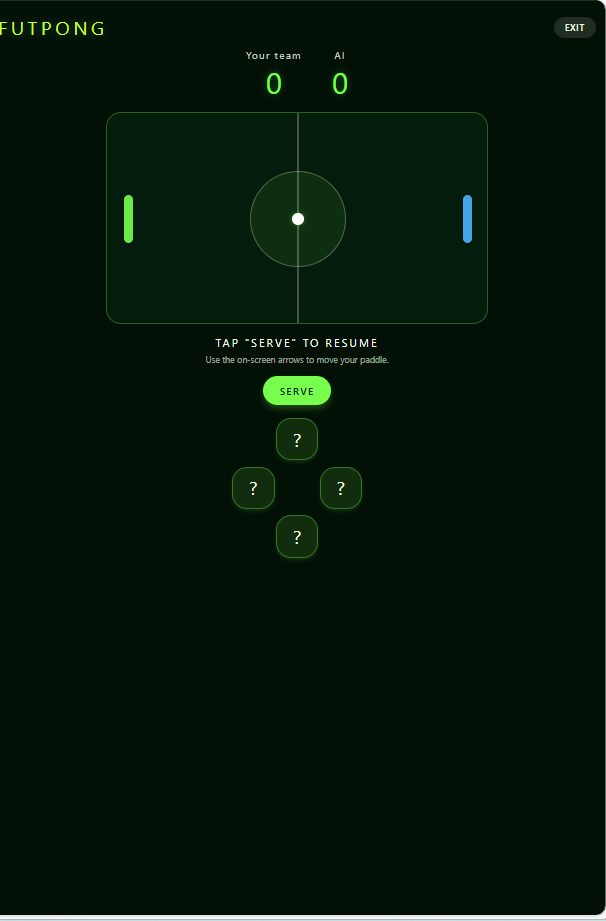 Futpong gameplay